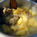 Goat and cassava stew 2